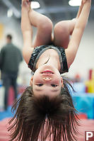 Claira Hanging Upside Down