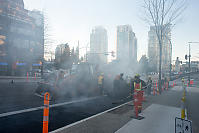 Paved Bike Lane At Burrard And Pacific