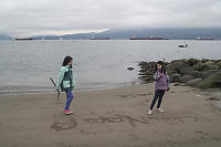 Running On Sandy Beach