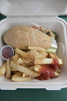 Grilled Veggie Sandwich And Fries