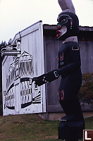 Totem In Front Of U'Mista Centre