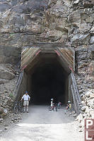 Wood Frame Around Tunnel