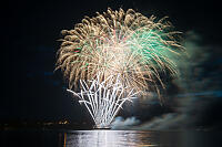 Gold And Green Fireworks