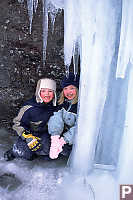 Hiding Behind Ice Wall