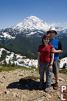 John And Helen In Front Of Rainier