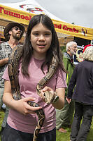 Claira With Snake