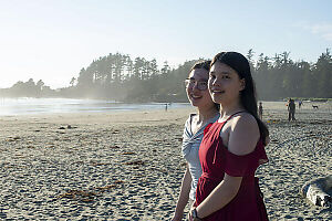 Girls On Beach
