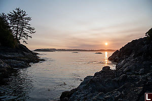 Sunset In Intertidal Zone